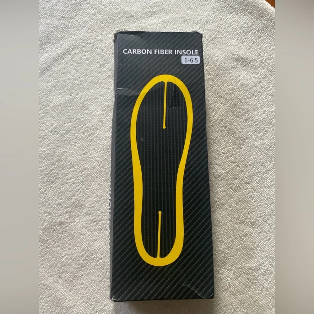 Yellow Carbon Fiber Men's Insole - Performance Support